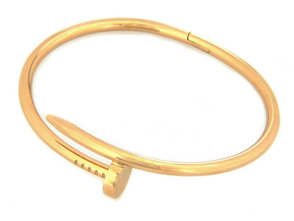 Cartier Classic Juste un Clou 18k Yellow Gold Bangle Bracelet w/Cert - Size 18