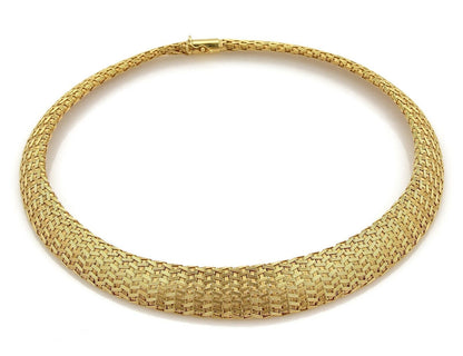Roberto Coin 18k Yellow Gold Woven Silk Graduated Collar Necklace