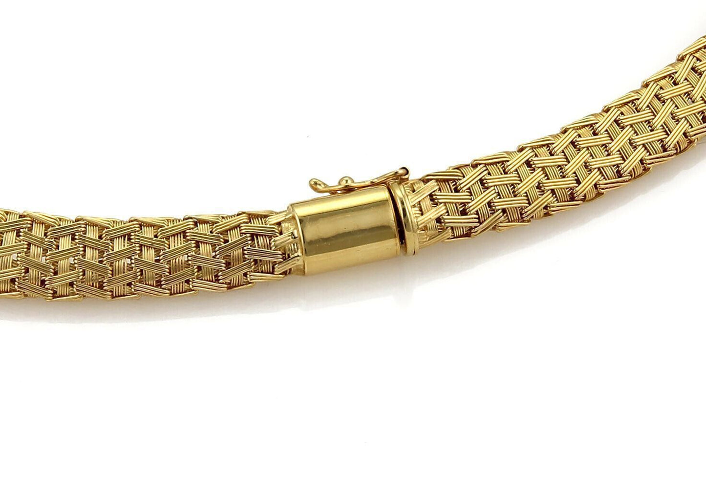 Roberto Coin 18k Yellow Gold Woven Silk Graduated Collar Necklace