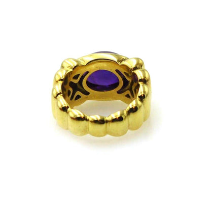 Elizabeth Rand 18k Yellow Gold Amethyst Ring - Size 6
