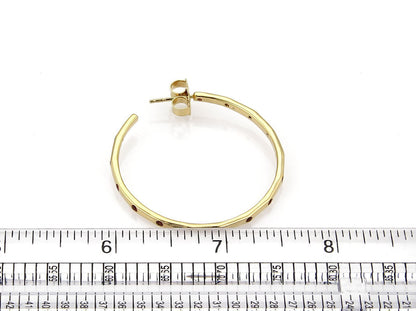 Ippolita Glamazon Stardust Orange Sapphire 18k Gold Hoop Earrings