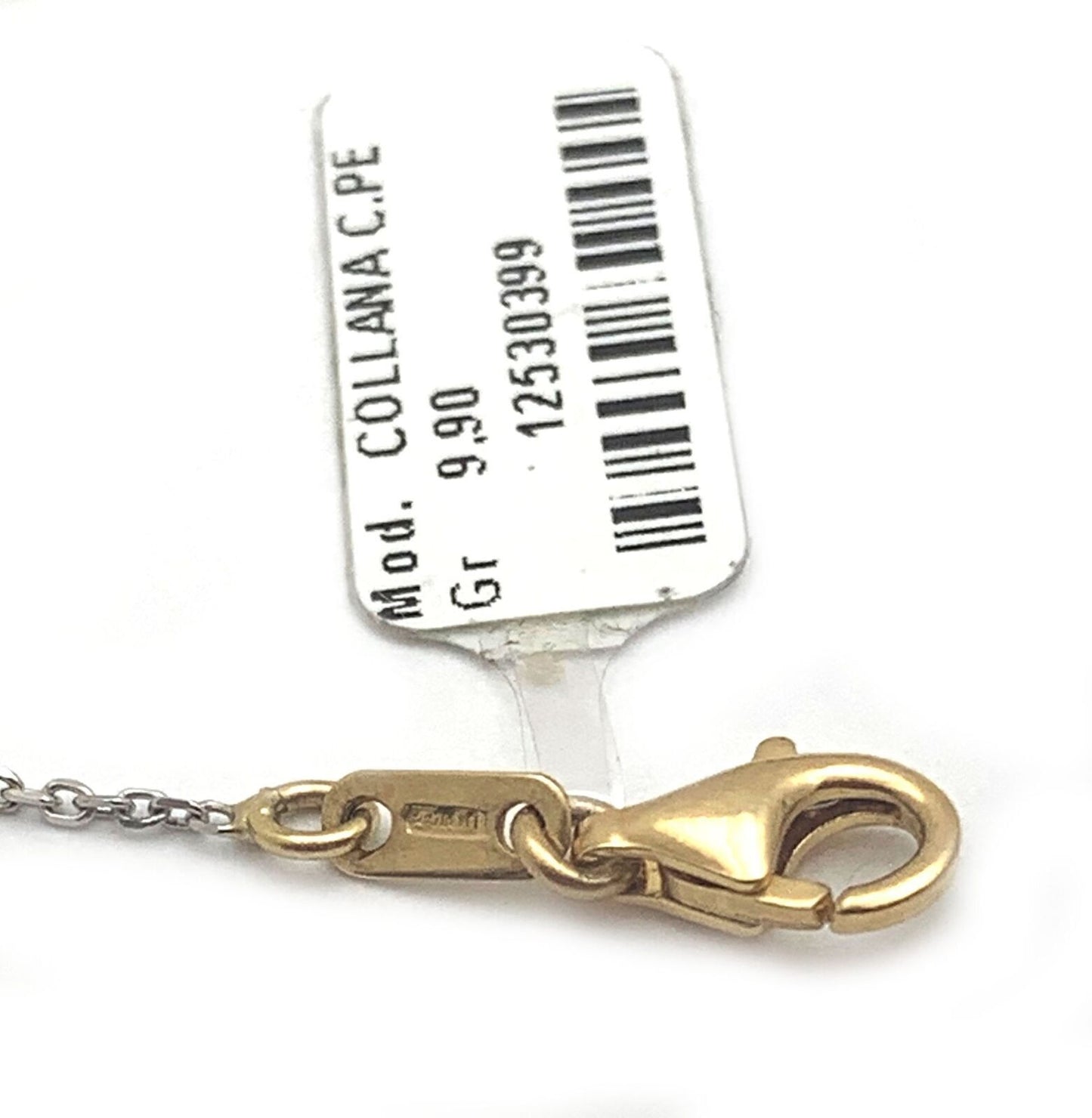 Collana C. Perle Diamond 18k Two Tone Gold Fancy Dangle Pendant Necklace