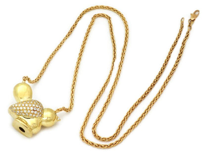 Nemacolin Bird Diamond 18k Yellow Gold Long Pendant Necklace