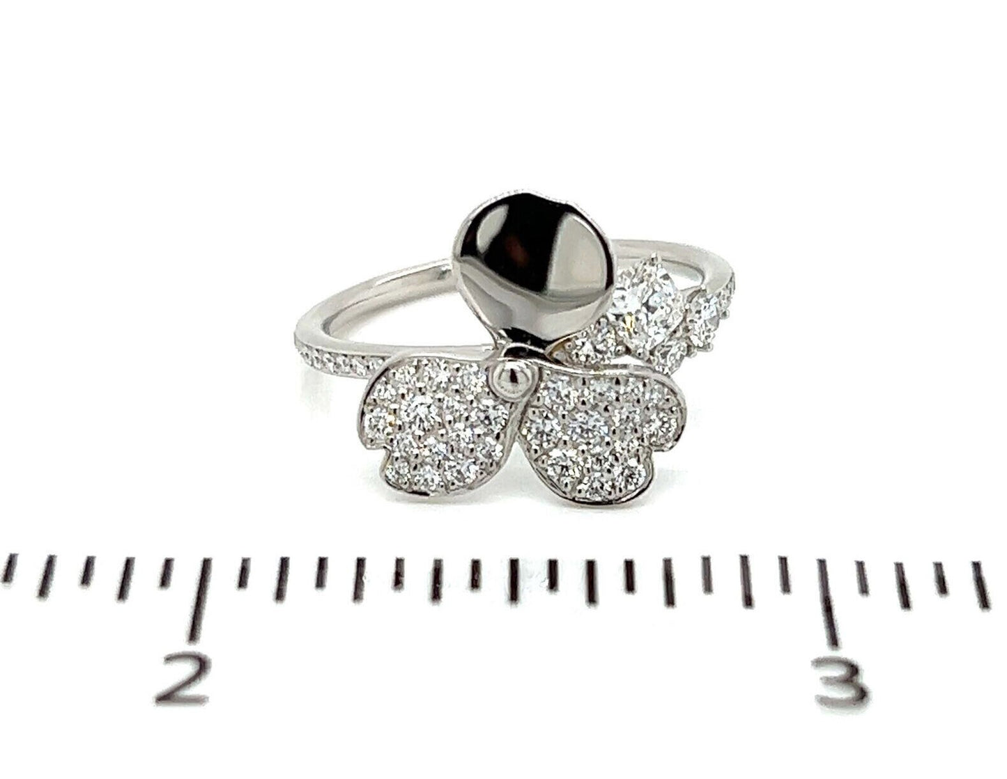Tiffany & Co. Paper Flower 0.56ct Diamond Platinum Floral Ring - Size 7