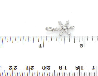Bliss Damiani 18k White Gold Diamond Snowflake Charm Pendant