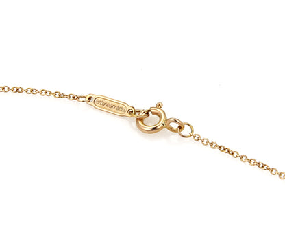 Tiffany & Co. Metro Diamond Mini Cross 18k Rose Gold Pendant Necklace