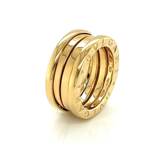Bvlgari 18k Yellow Gold B.zero1 Three-Band Ring Size 49 | Rings | bands, Bvlgari, catalog, Designer Jewelry, Rings | Bvlgari