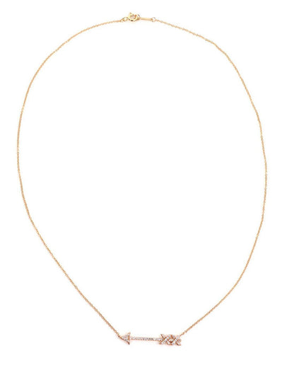 Tiffany & Co. Picasso Graffiti Diamond 18k Rose Gold Arrow Pendant Necklace