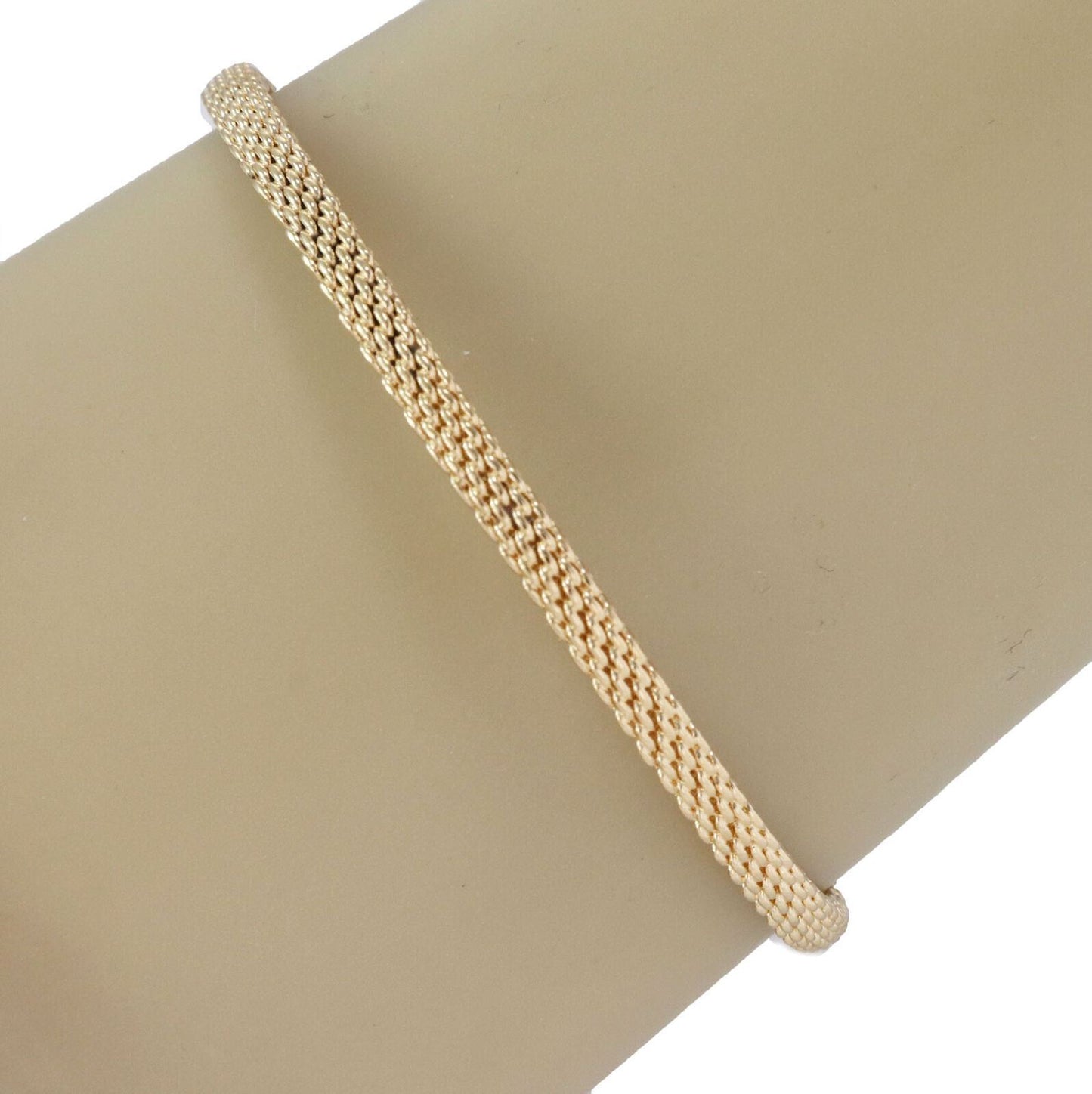 Tiffany & Co. Somerset 18k Yellow Gold Mesh Bangle Bracelet