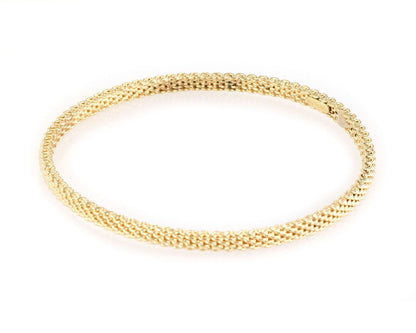 Tiffany & Co. Somerset 18k Yellow Gold Mesh Bangle Bracelet