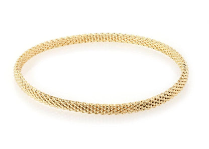 Tiffany & Co. Somerset 18k Yellow Gold Mesh Bangle Bracelet
