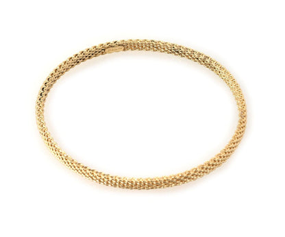 Tiffany & Co. Somerset 18k Yellow Gold Mesh Bangle Bracelet