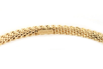 Tiffany & Co. Somerset 18k Yellow Gold Mesh Bangle Bracelet