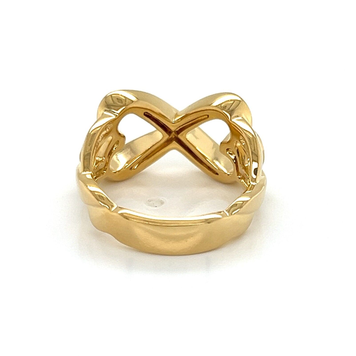 Tiffany & Co. Picasso Infinity 18k Yellow Gold Double Hearts Ring - Size 5.5