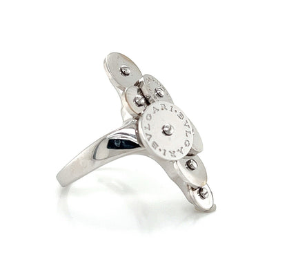 Bvlgari Cicladi 18k White Gold 7 Disc Ring - Size 7