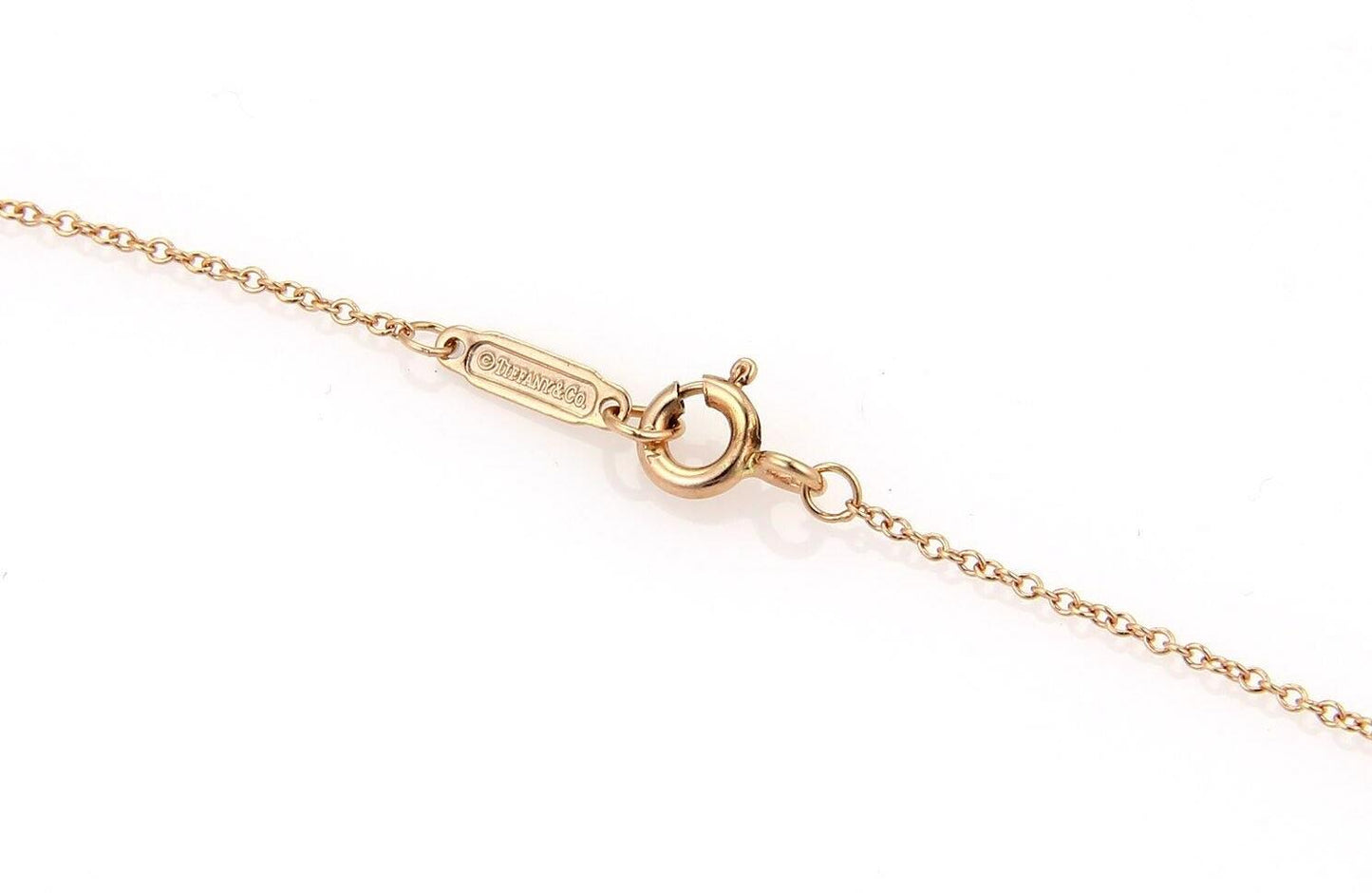 Tiffany & Co. Heart Padlock 18k Rose Gold Pendant Necklace