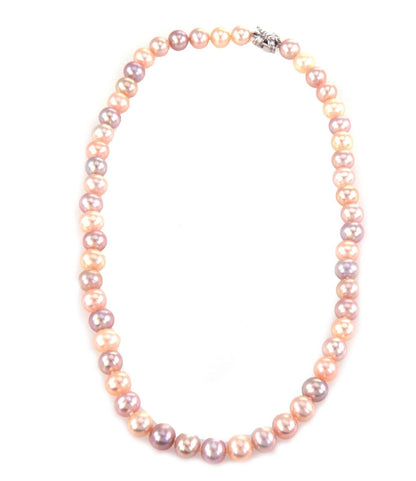 Tiffany & Co. Signature 18k White Gold 8mm Multicolor Pearl Necklace