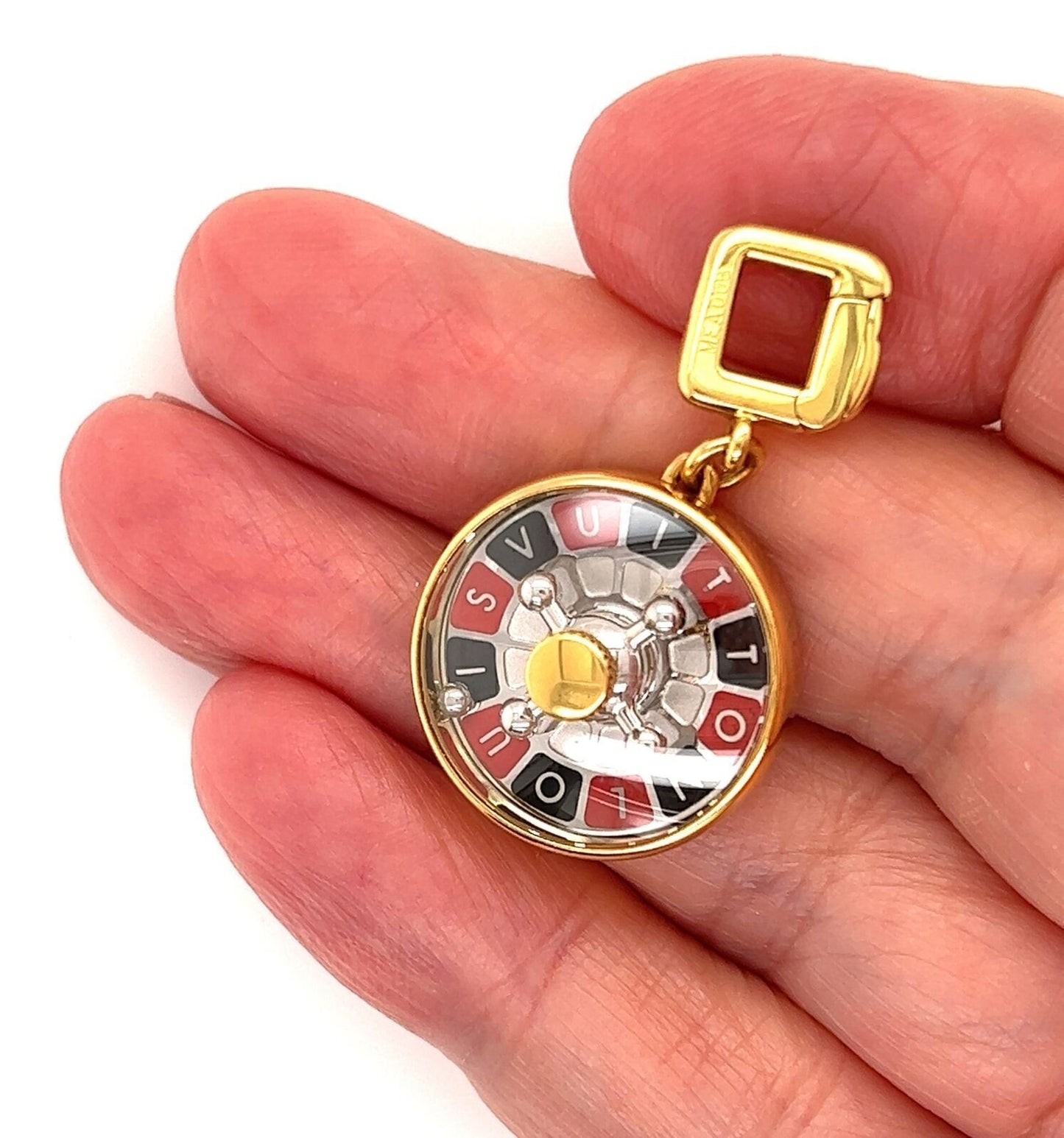 Louis Vuitton 18k Yellow Gold Roulette Game Wheel Charm Pendant