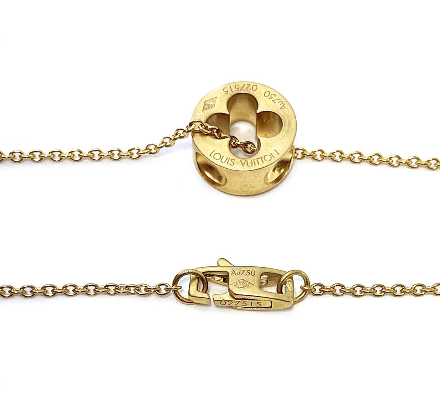 Louis Vuitton Empreinte 18k Yellow Gold Pendant Necklace