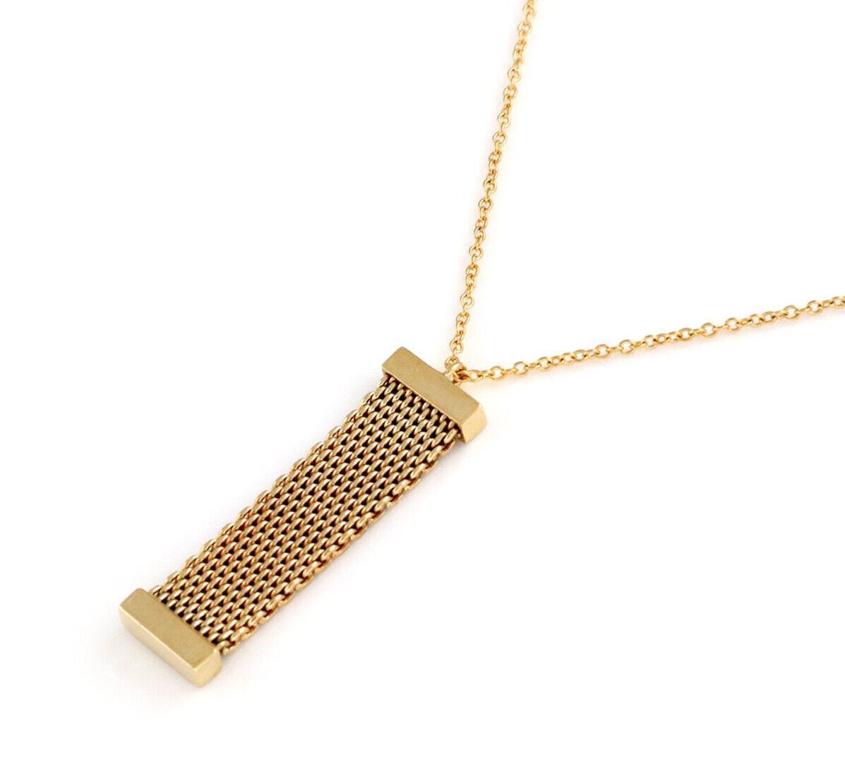 Tiffany & Co. Somerset Diamond 18k Yellow Gold Pendant Necklace