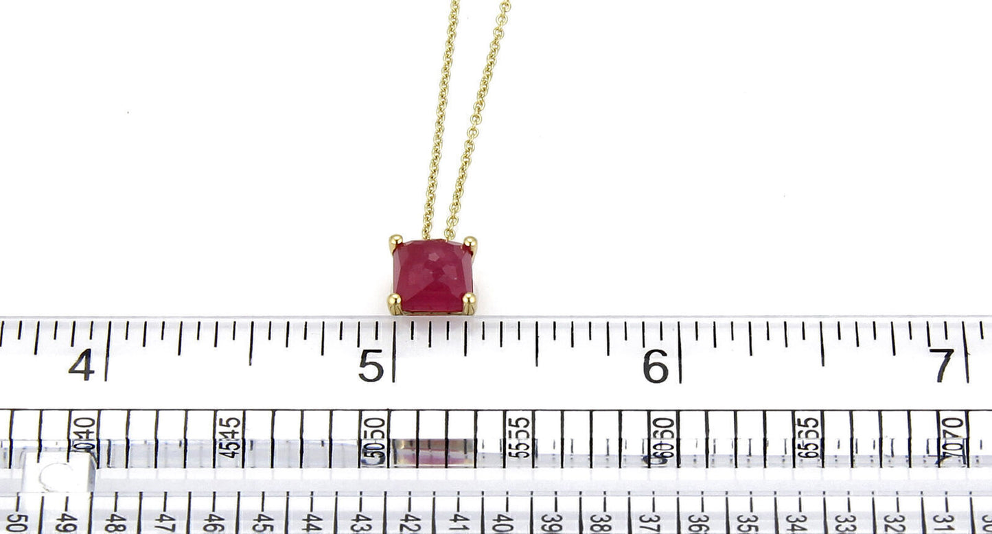 Ippolita Rock Candy Mini Single Square Iolite 18k Yellow Gold Pendant Necklace