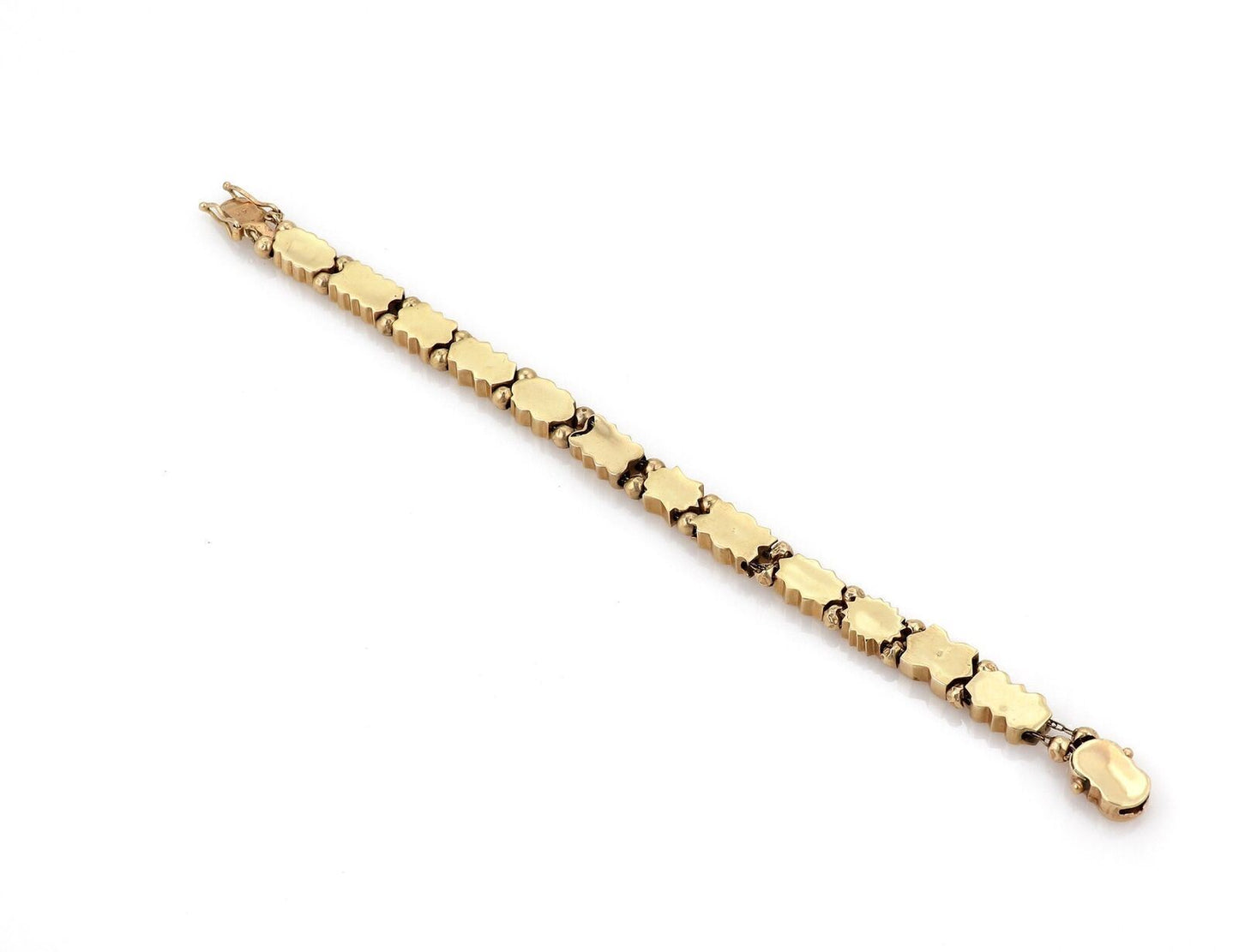 Multicolor Gems 14k Yellow Gold Slide Bracelet