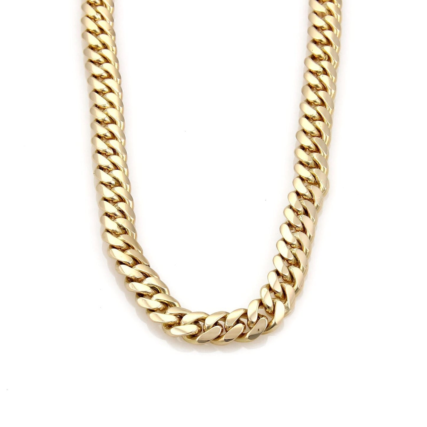 Curb Link 14k Yellow Gold Chain Necklace 25" Long