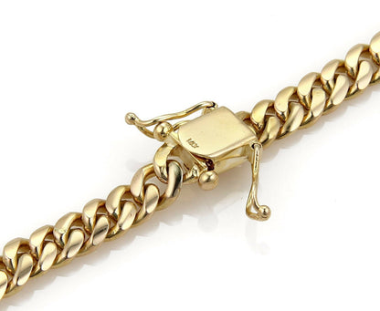 Curb Link 14k Yellow Gold Chain Necklace 25" Long