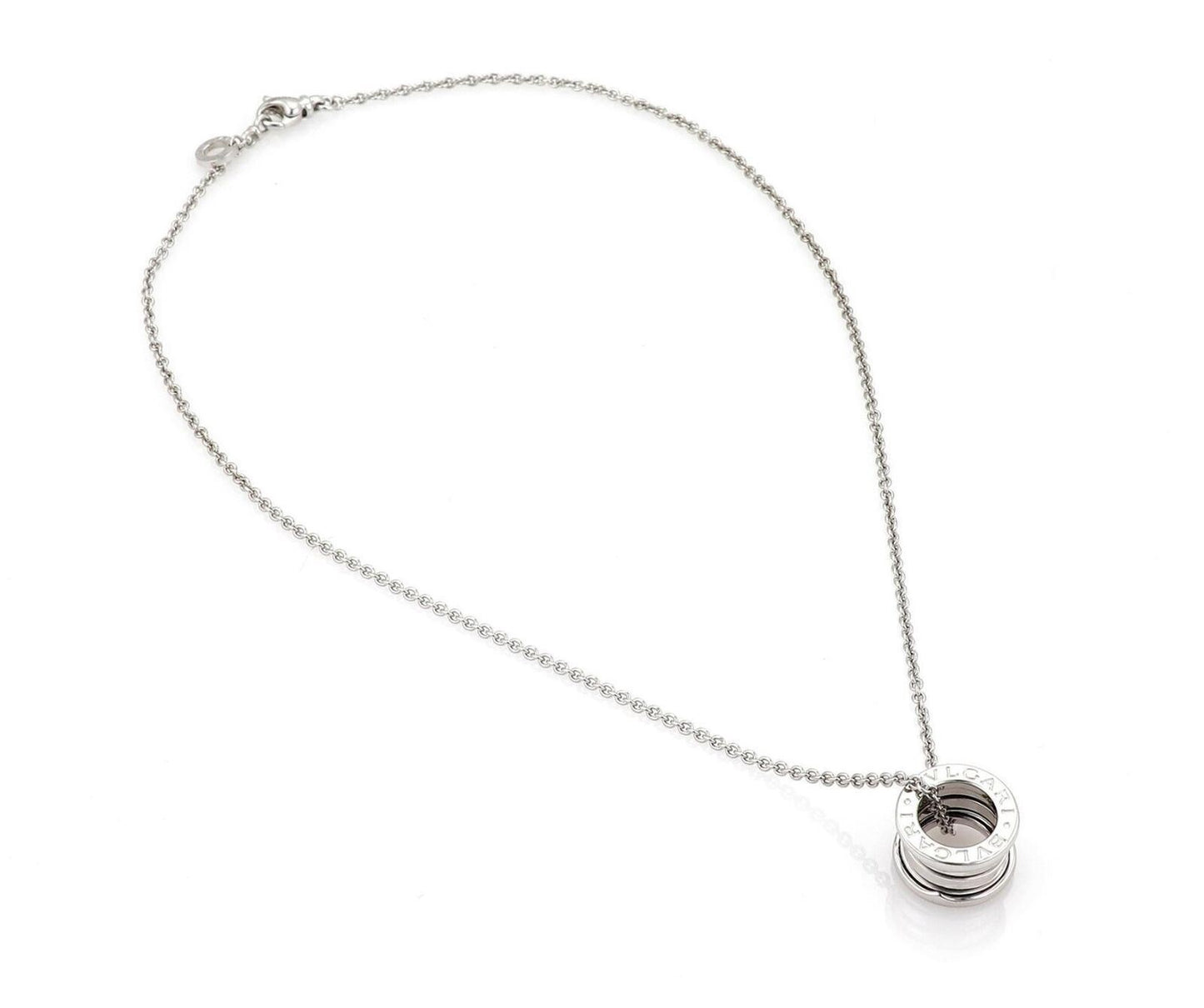 Bvlgari B.zero1 18k White Gold Pendant Necklace