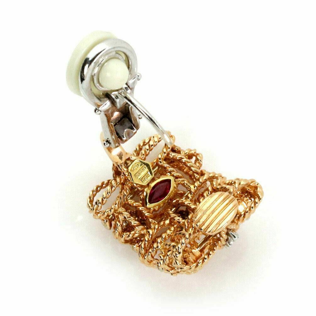 Roberto Coin Barocco Diamond 18k Rose Gold Earrings