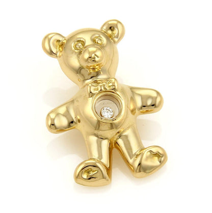 Chopard Happy Diamond 18k Yellow Gold Teddy Bear Charm Pendant