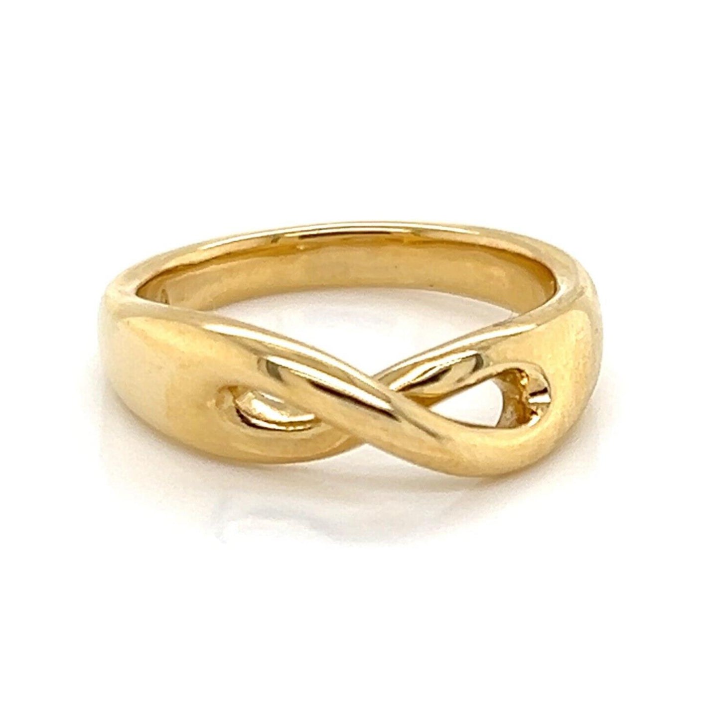 Tiffany & Co. 18k Yellow Gold Infinity Band Ring - Size 4.5