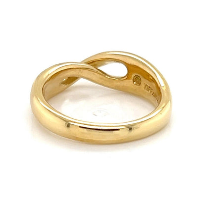 Tiffany & Co. 18k Yellow Gold Infinity Band Ring - Size 4.5