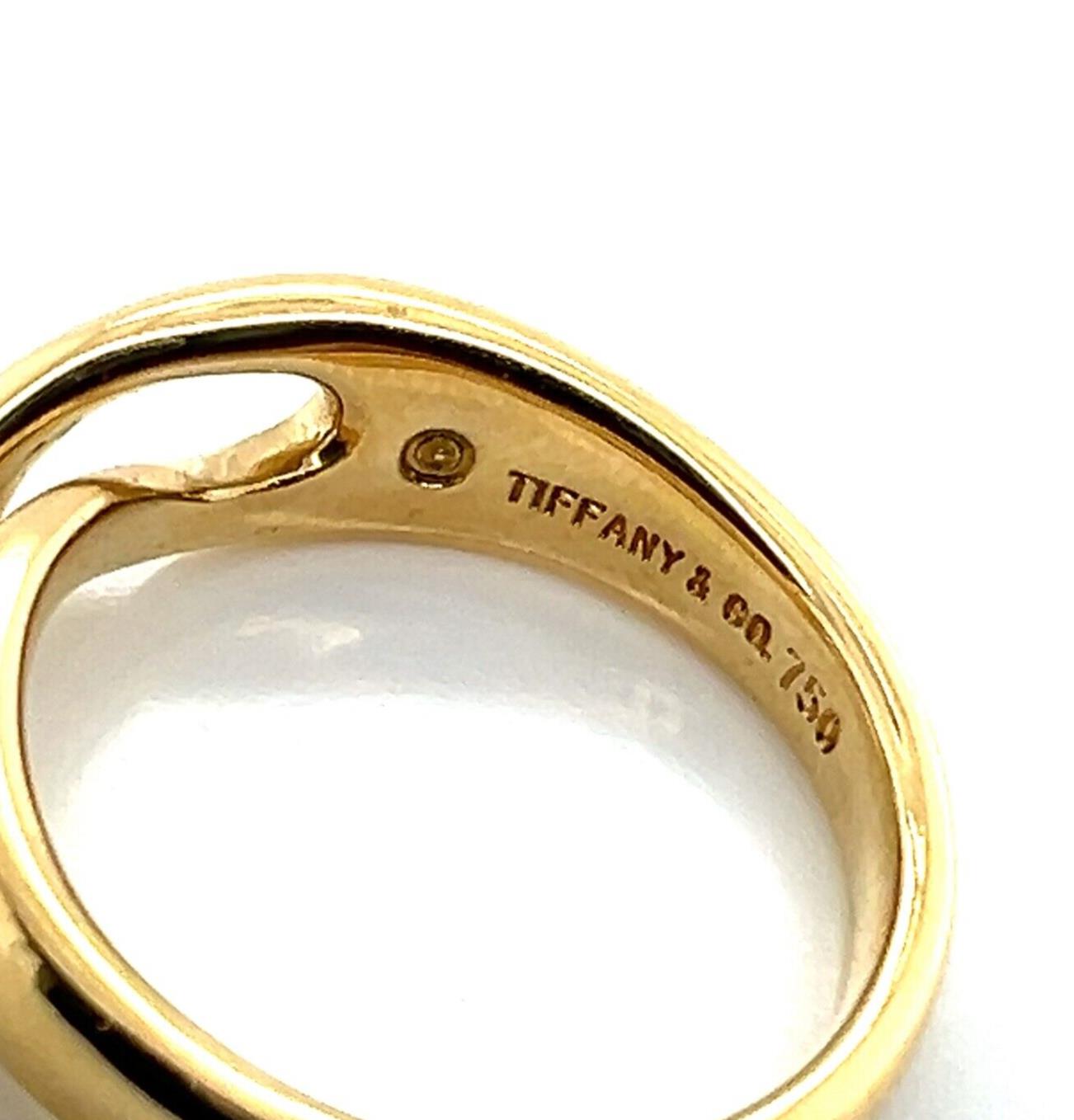 Tiffany & Co. 18k Yellow Gold Infinity Band Ring - Size 4.5