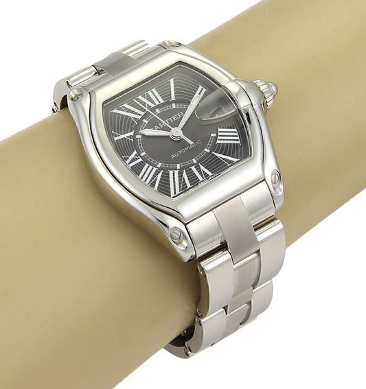 Cartier Roadster Automatic Stainless Steel Men's Wrist Watch