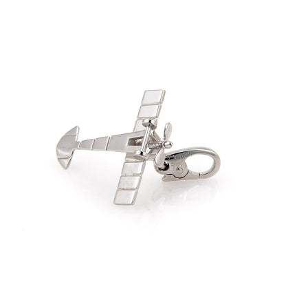 Cartier 18k White Gold Airplane Collectible Charm Pendant