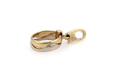 Cartier Mini Wave Band 18k Two Tone Gold Charm