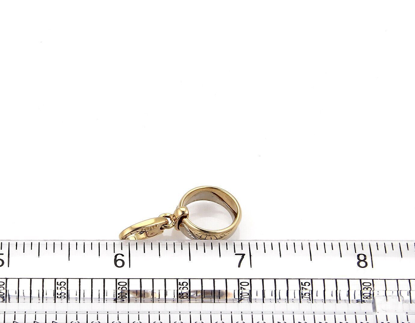 Cartier Mini Wave Band 18k Two Tone Gold Charm