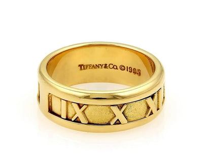 Tiffany & Co. Atlas 18k Yellow Gold Band Ring - Size 5