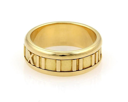 Tiffany & Co. Atlas 18k Yellow Gold Band Ring - Size 5