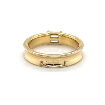 Tiffany & Co. Channel Set Baguette Diamond 18k Yellow Gold Ring - Size 6