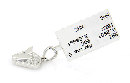 Marina B. Diamond Unicorn Zoo Collection 18k White Gold Charm Pendant