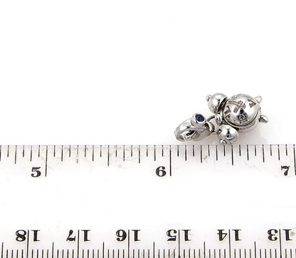 Pasquale Bruni Diamond Clock 18k White Gold Charm Pendant