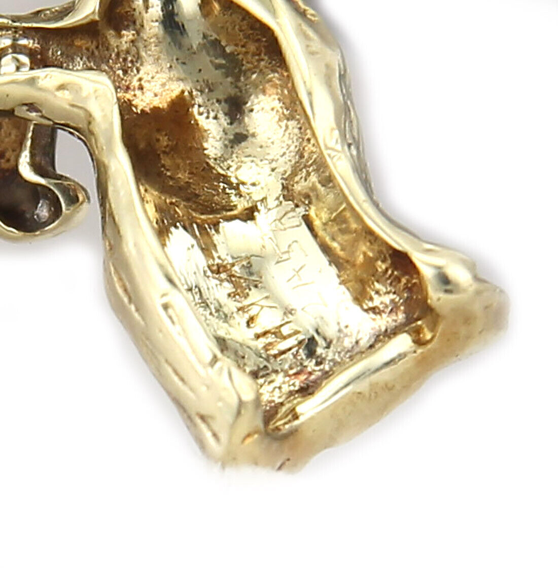 Enamel 14k Gold Baby Koala Bear In Tree & Heart Pin Brooch