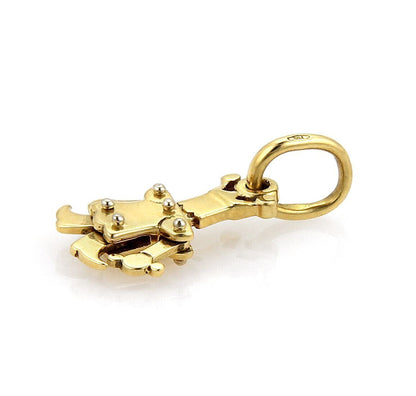 Pomellato Animated Mini King  18k Yellow Gold Charm Pendant