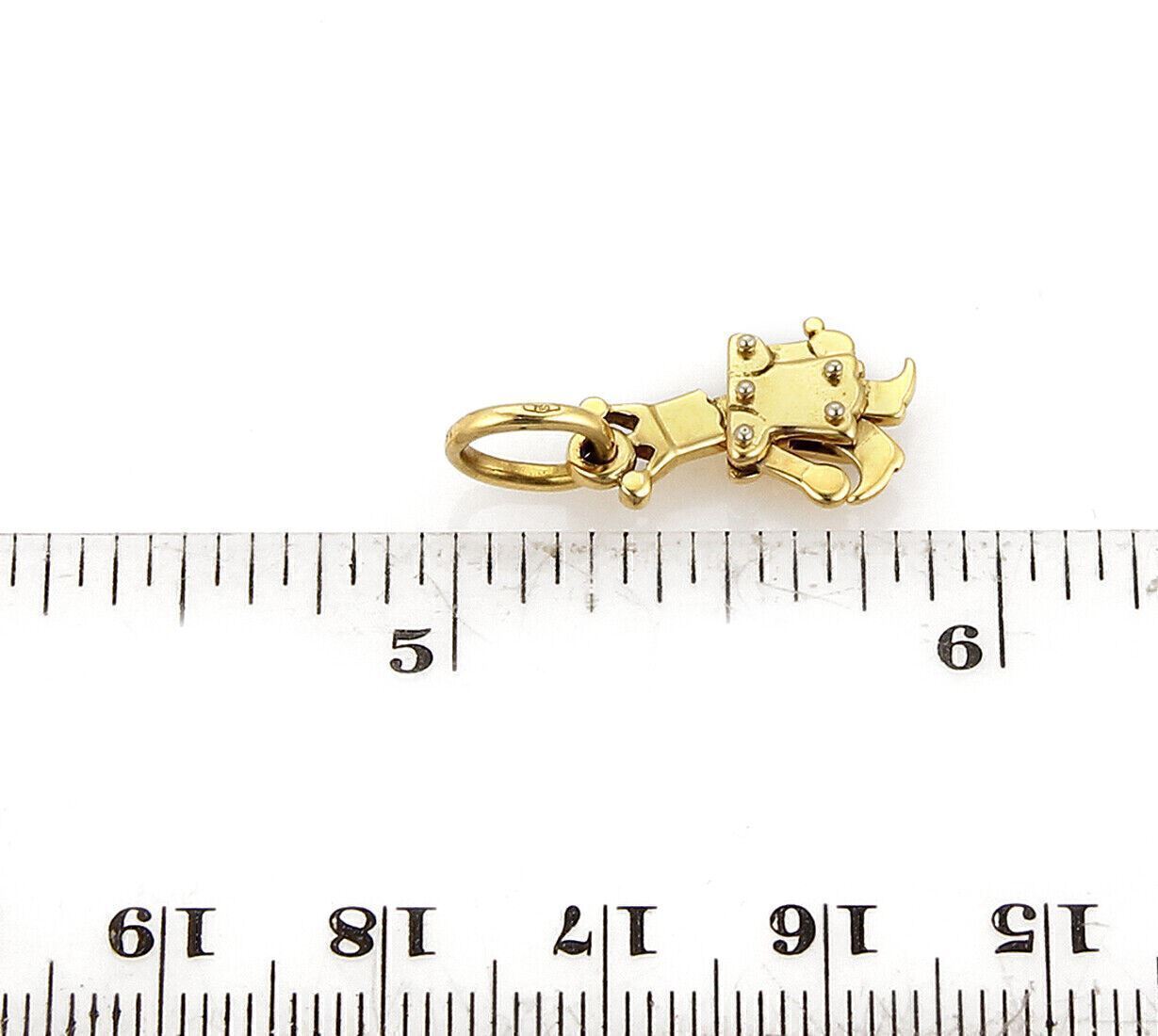 Pomellato Animated Mini King  18k Yellow Gold Charm Pendant