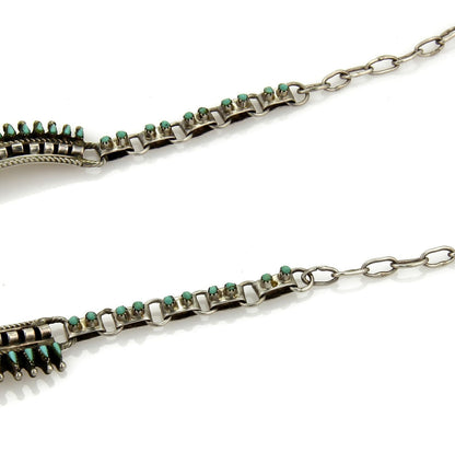 Turquoise Sterling Silver Large Medallion Fancy Collar Necklace