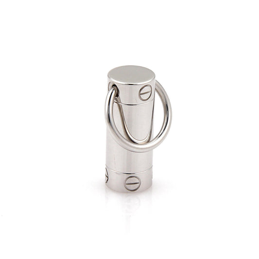 Cartier Love Screw Motif 18k White Gold Charm Pendant