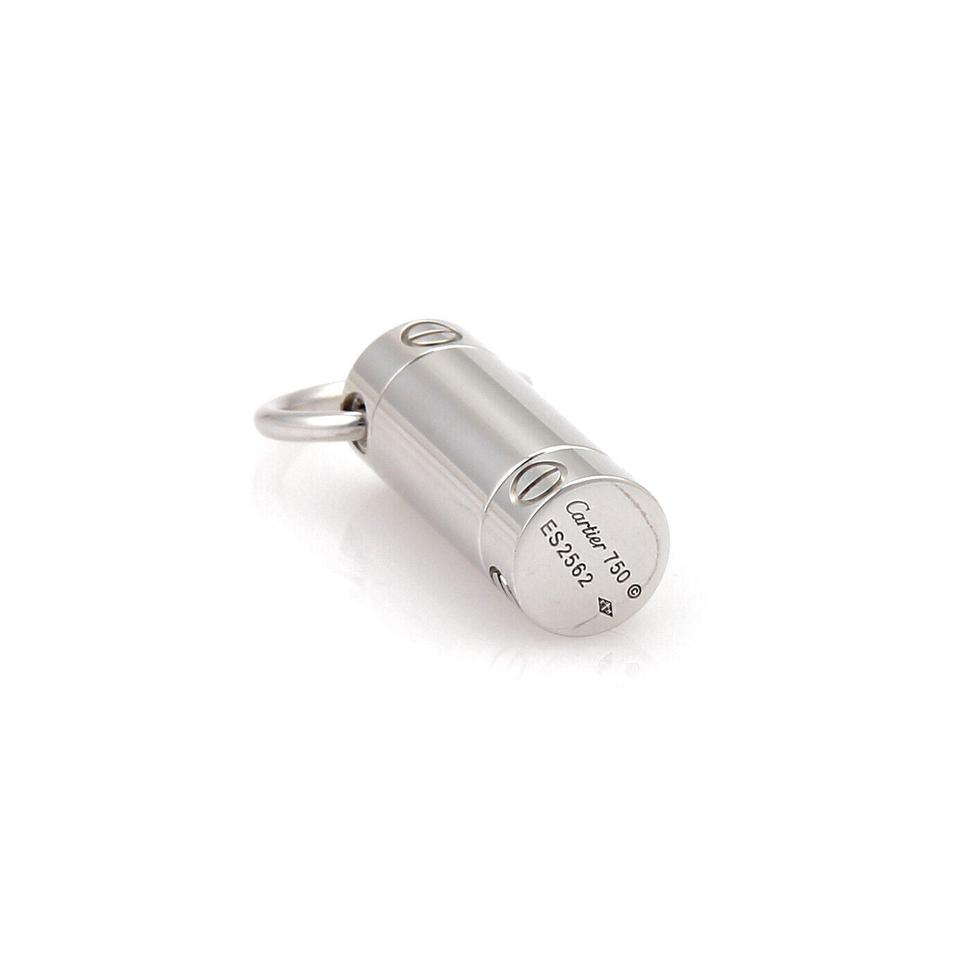 Cartier Love Screw Motif 18k White Gold Charm Pendant