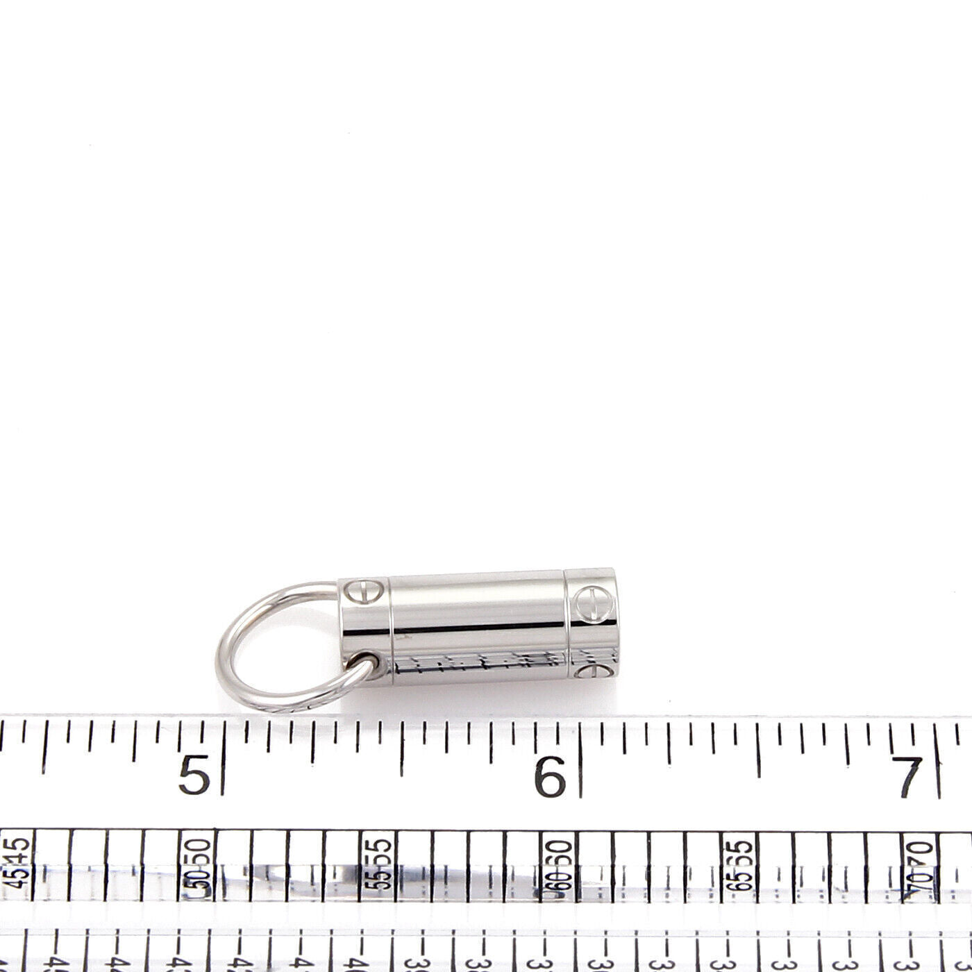 Cartier Love Screw Motif 18k White Gold Charm Pendant